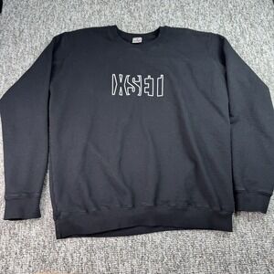 XSET Sweatshirt Mens XL Pullover Long Sleeve Logo Black Made in USA